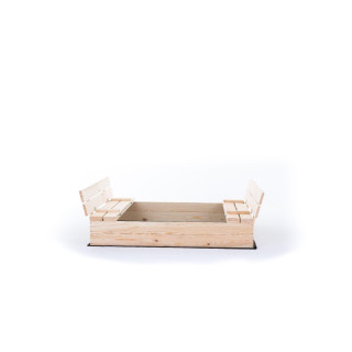 Zárható gyerek homokozó padokkal - 140x140 cm