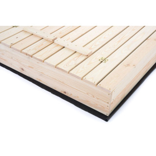 Zárható gyerek homokozó padokkal - 140x140 cm