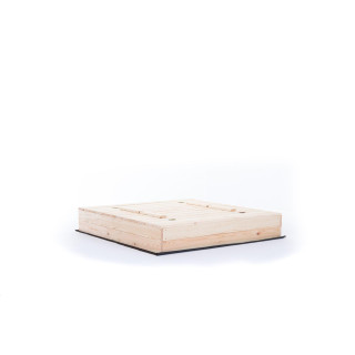 Zárható gyerek homokozó padokkal - 140x140 cm