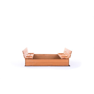 Zárható gyerek homokozó padokkal - 140x140 cm