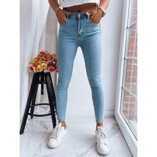 Női világoskék farmer, magas derékkal