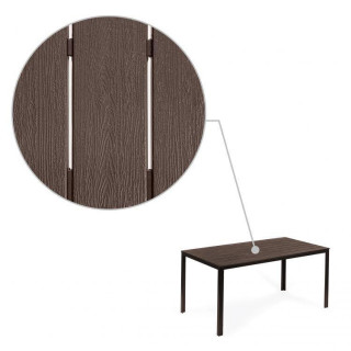 Kerti asztal, barna színben