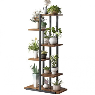 Fekete, virágtartó állvány