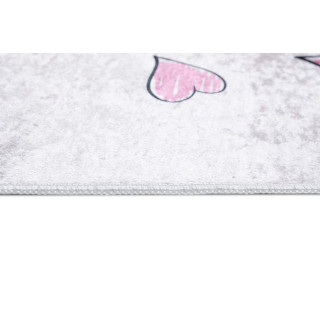 Rózsaszín gyerekszőnyeg, balerinával