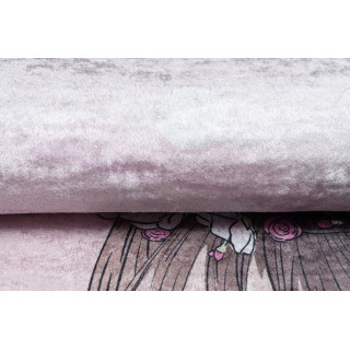 Rózsaszín gyerekszőnyeg, balerinával