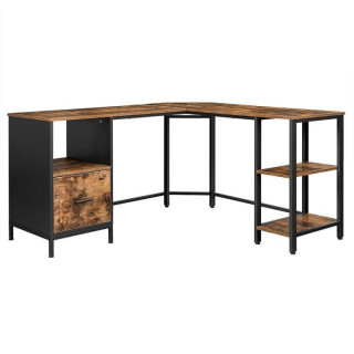 Sarokasztal, polcokkal