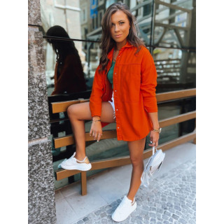 Női ingkabát, narancssárga színben