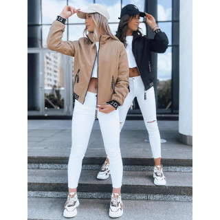 Női, bézs bomber kabát