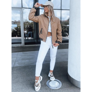 Női, bézs bomber kabát