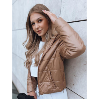 Arany színű, női steppelt kabát