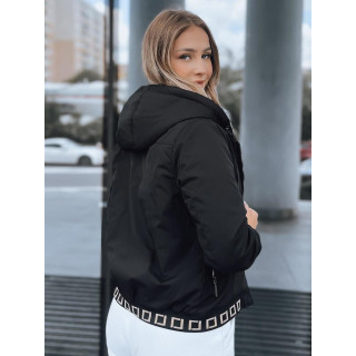 Női, fekete, átmeneti bomber kabát