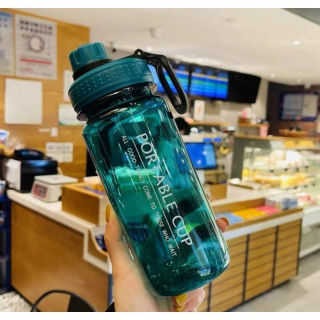 Zöld színű, fitness, vizes palack - 600 ml