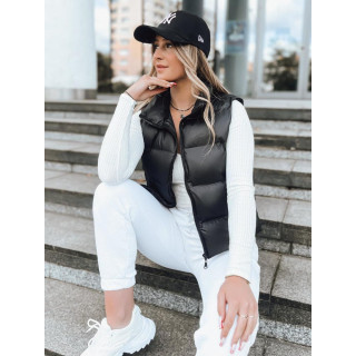 Steppelt női mellény, fekete színben