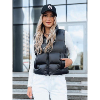 Steppelt női mellény, fekete színben