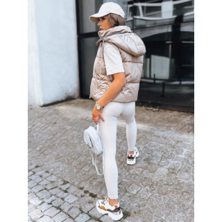 Bézs színű, női sportos mellény