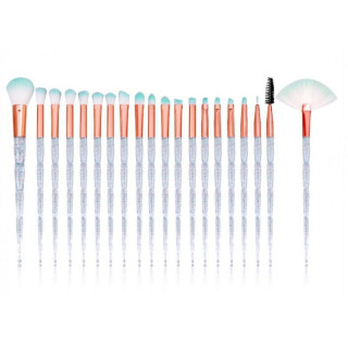 20 db-os sminkecset készlet, csillogó nyéllel