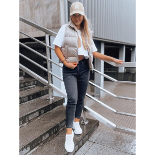 Női farmer, magas derékkal,  fekete színben