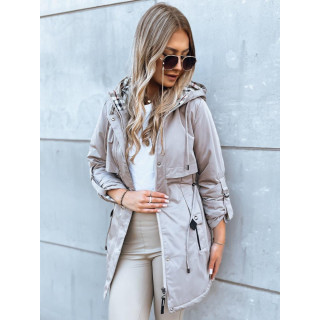 Őszi, női parka, szürke színben