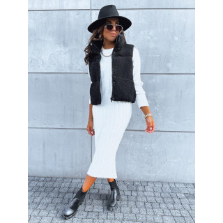 Fekete színű, női bárány mellény