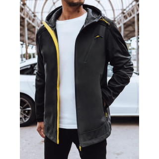 Softshell kabát, kapucnival, sötétszürke színben