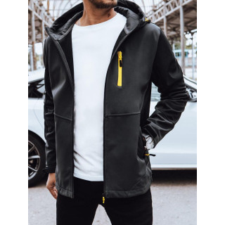 Szürke színű, softshell kabát, férfiaknak