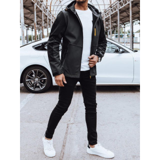 Szürke színű, softshell kabát, férfiaknak