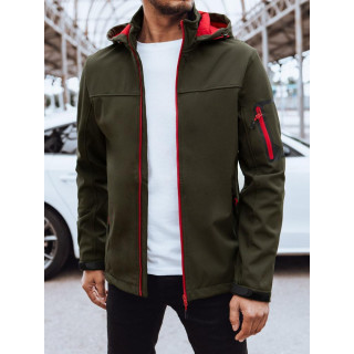 Férfi softshell kabát, zöld színben