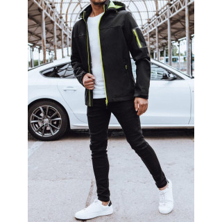 Férfi softshell kabát, fekete színben