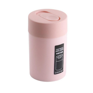 Rózsaszín színű, zárható, fogpiszkáló tartály
