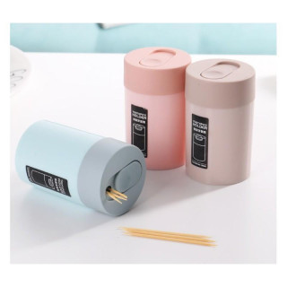 Rózsaszín színű, zárható, fogpiszkáló tartály