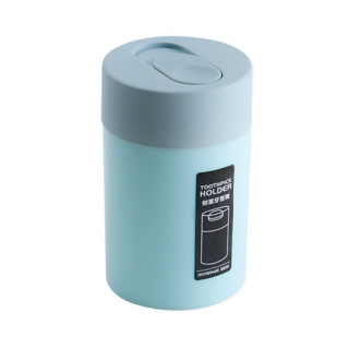 Kék színű, zárható, fogpiszkáló tartály