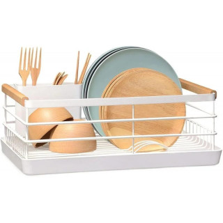 Fehér edénylefolyó, tálcával