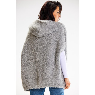 Szürke színű, női pulóver mellény