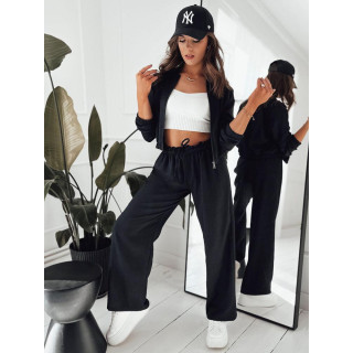 Fekete női rövid bomber dzseki