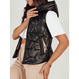 Steppelt női fekete mellény