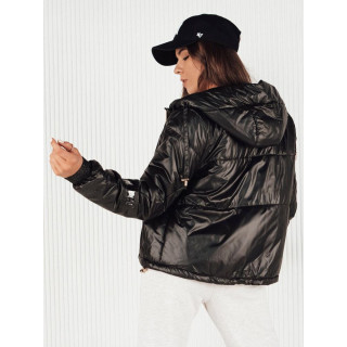 Női fekete színű oversize kabát