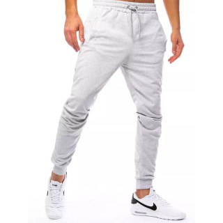 Kényelmes, férfi melegítőnadrág, világosszürke színben