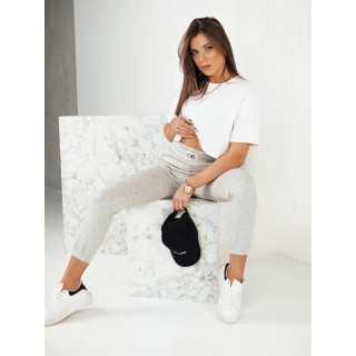 Női melegítőnadrág gumis derékkal szürke színben