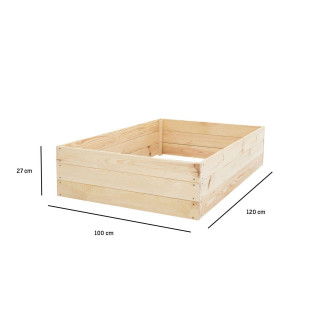 Kerti faágy zöldségeknek - 120x100x27cm
