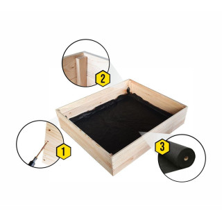 Kerti faágy zöldségeknek - 120x100x27cm