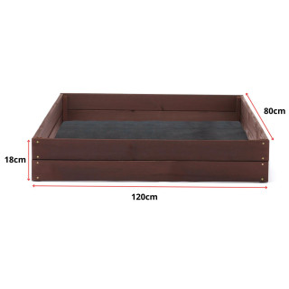 Impregnált faágyas - 120x80x18cm