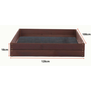 Impregnált faágyas -  120x100x18cm
