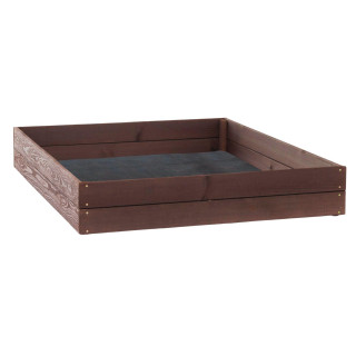 Impregnált kerti faágyas -  120x120x18cm