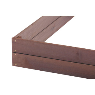 Impregnált kerti faágyas -  120x120x18cm