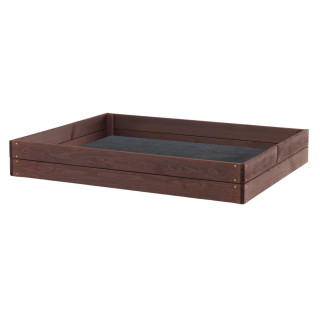 Impregnált kerti faágyas - 140x120x18cm