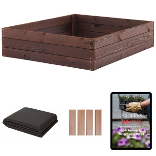 Impregnált kerti faágyas - 120x80x27cm