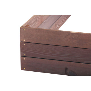 Impregnált kerti faágyas - 120x120x27cm