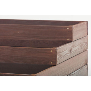 Impregnált 4 szintes faágyas - 120x120x36cm