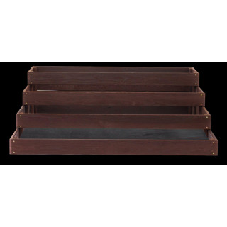 Impregnált 4 szintes faágyas - 120x120x36cm