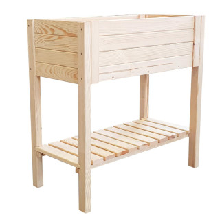 Fából készült állvány virágoknak/virágcserépnek - 39x79x79cm